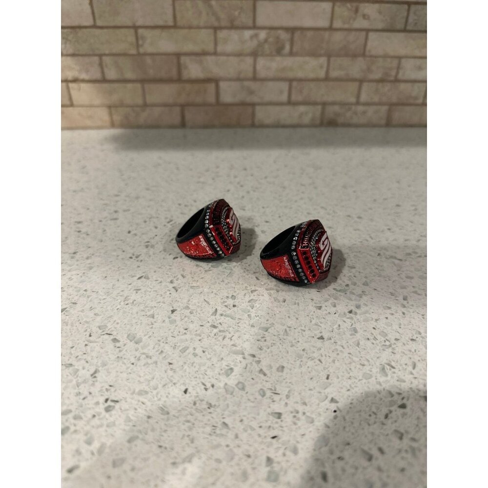 Victory Rings-‎ Black/Red bundle includes two - Picture 4 of 5